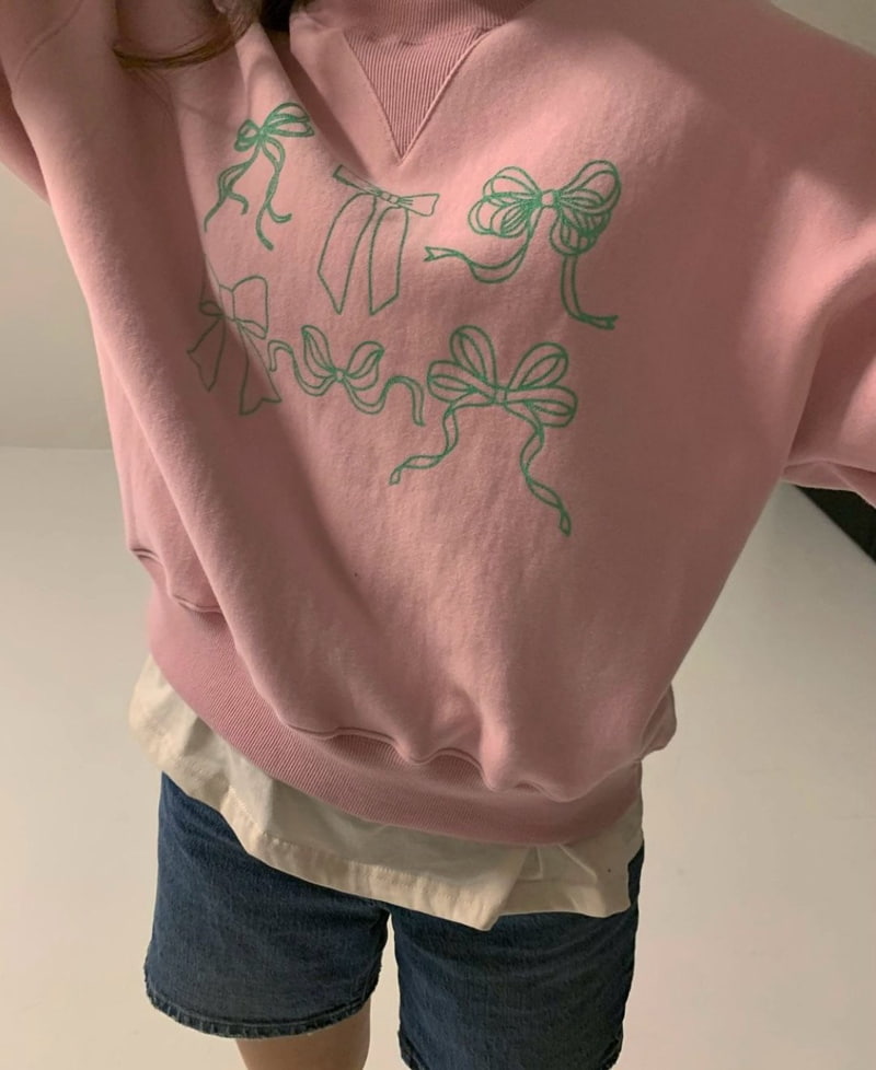 Via - Korean Women Fashion - #thelittlethings - Ribbon Fleeced Sweatshirts - 12