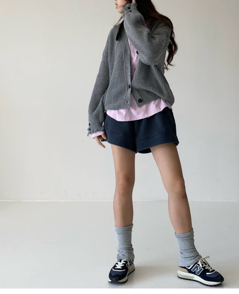 Via - Korean Women Fashion - #vintagekidsstyle - Fleeced Short Pants - 5