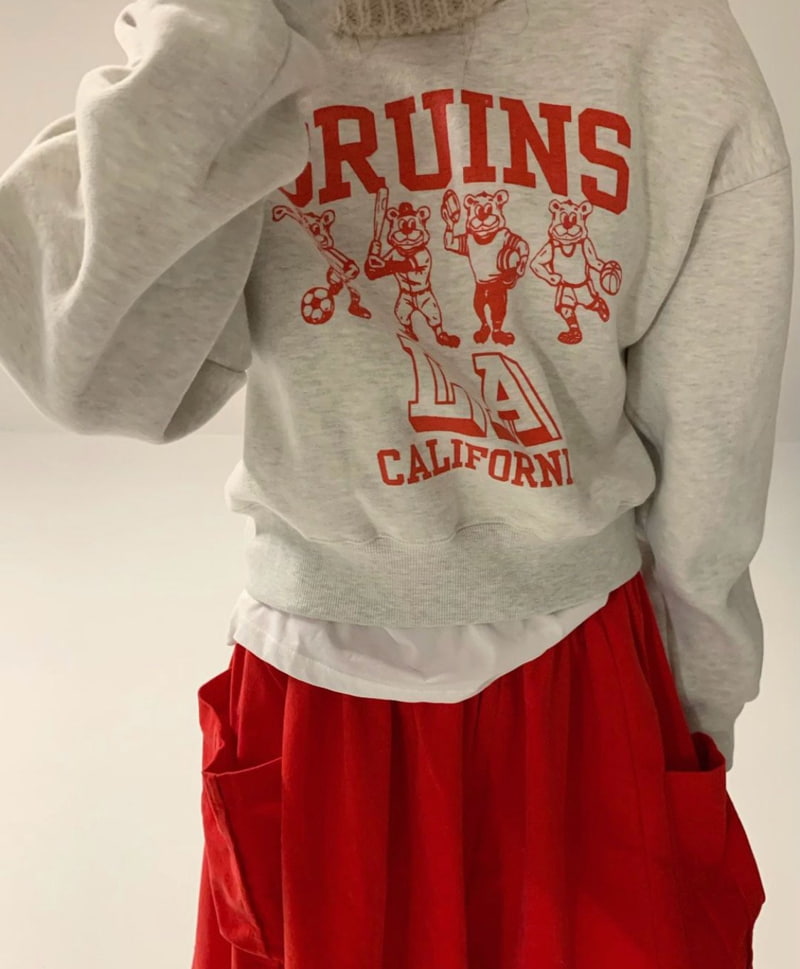 Via - Korean Women Fashion - #vintagekidsstyle - Bruins Fleeced Sweatshirts