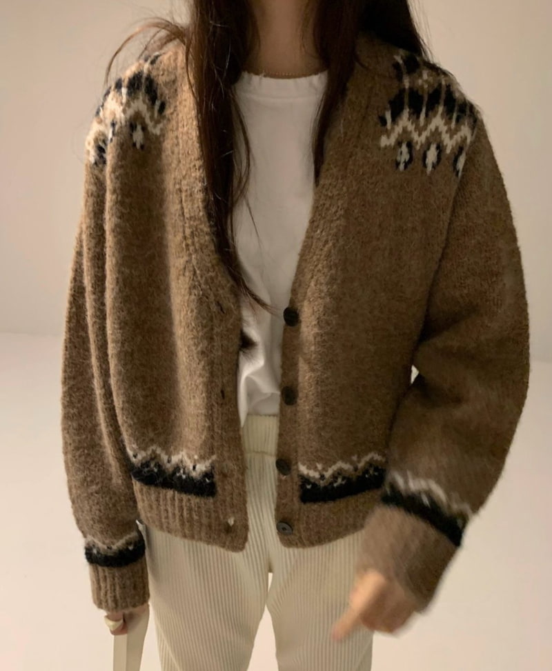 Via - Korean Women Fashion - #womensfashion - Brush Cardigan - 5