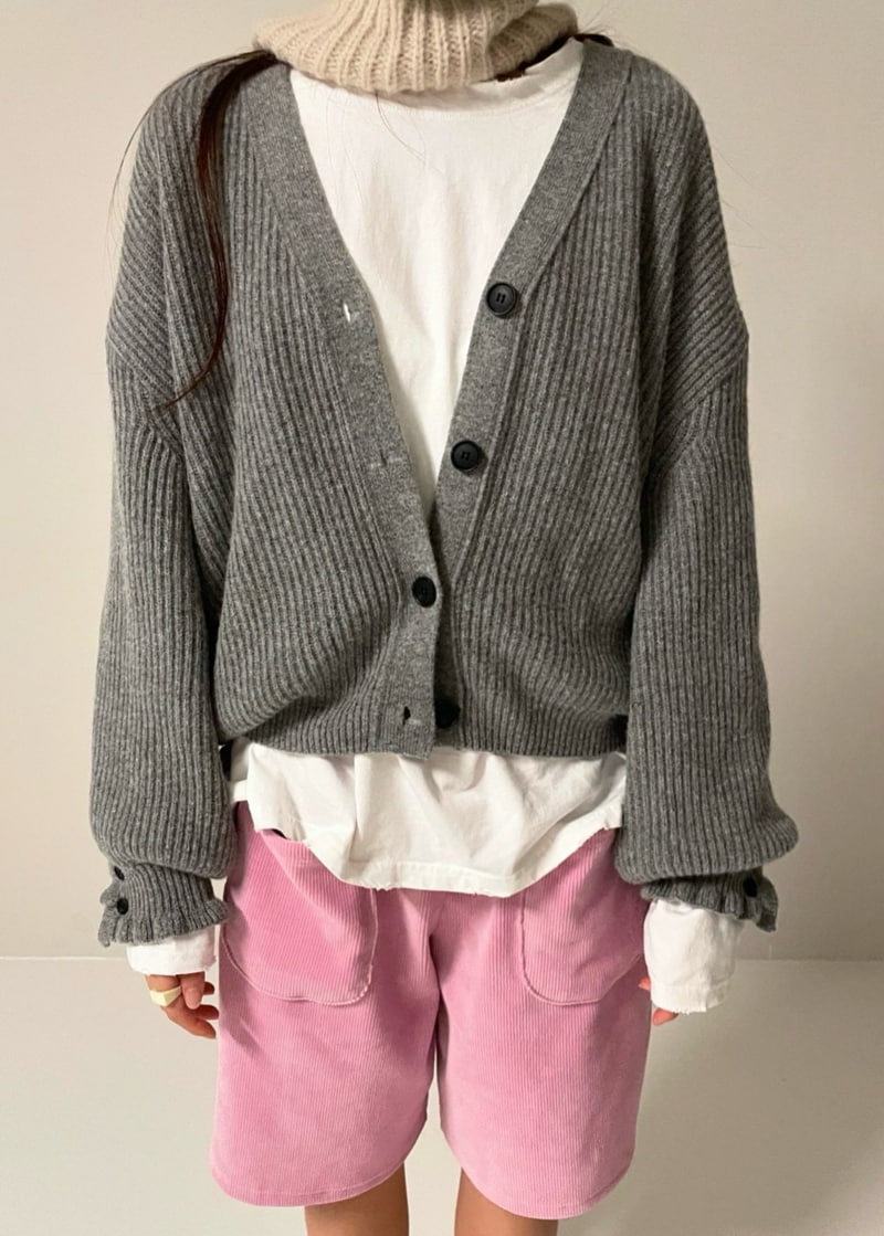 Via - Korean Women Fashion - #womensfashion - Button Cardigan