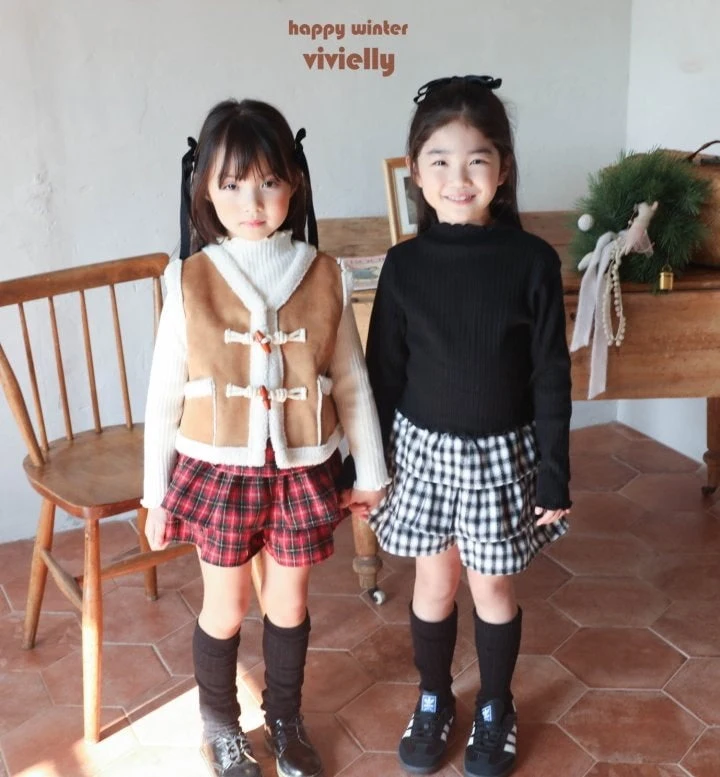 Vivielly - Korean Children Fashion - #kidzfashiontrend - Sugar Cancan Skirt Pants - 4