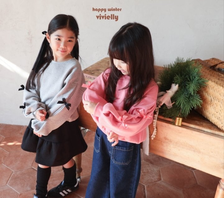 Vivielly - Korean Children Fashion - #Kfashion4kids - Ribbon Sweatshirts - 9