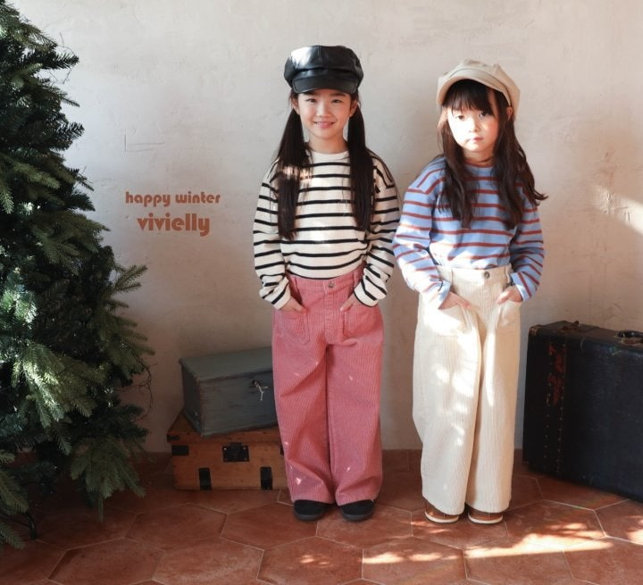 Vivielly - Korean Children Fashion - #childofig - Day Stripe Tee - 9