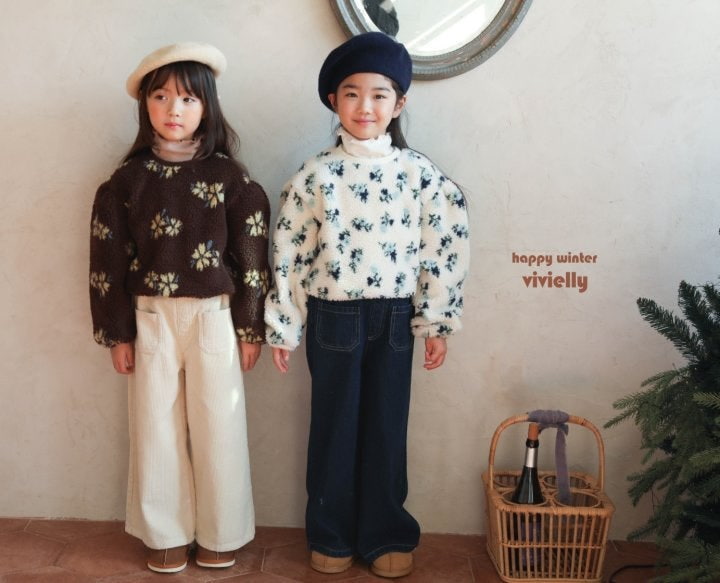 Vivielly - Korean Children Fashion - #childofig - Rose Wide Pants - 11