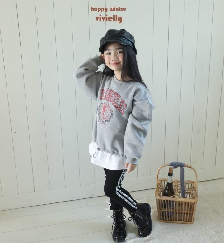 Vivielly - Korean Children Fashion - #childofig - City Layered Sweatshirts - 6