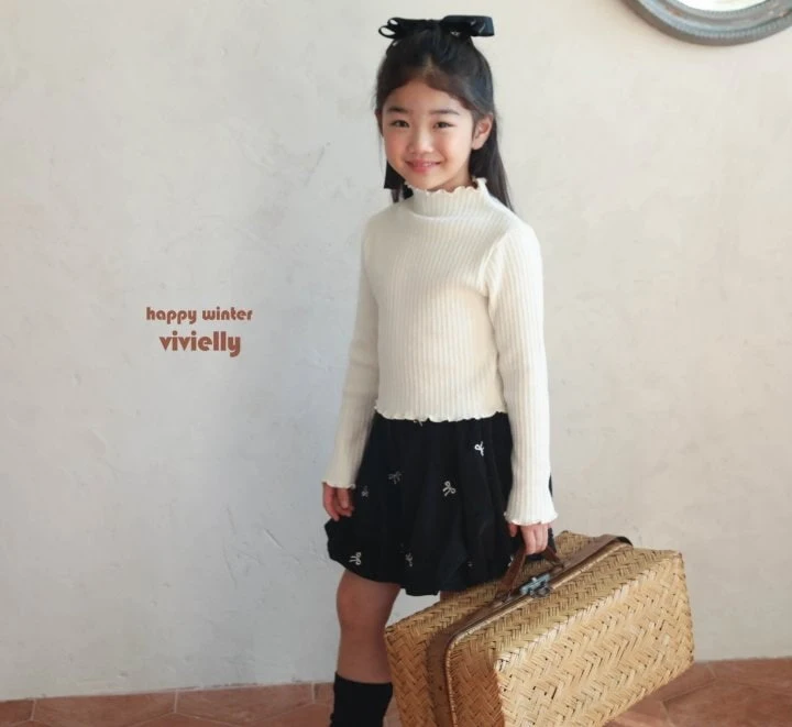 Vivielly - Korean Children Fashion - #designkidswear - Lala Balloon Skirt Pants - 8