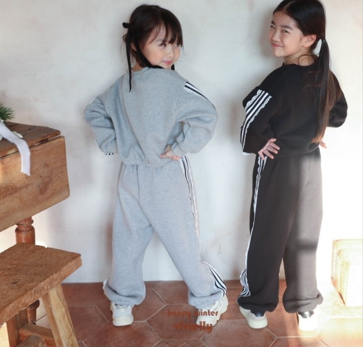 Vivielly - Korean Children Fashion - #discoveringself - Nana Lace Jogger Pants - 6