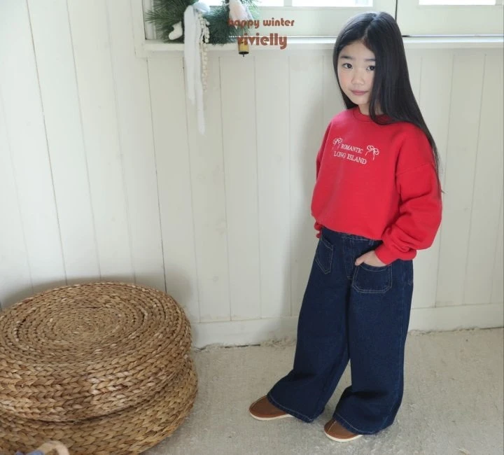 Vivielly - Korean Children Fashion - #fashionkids - Pay Wide Pants - 5