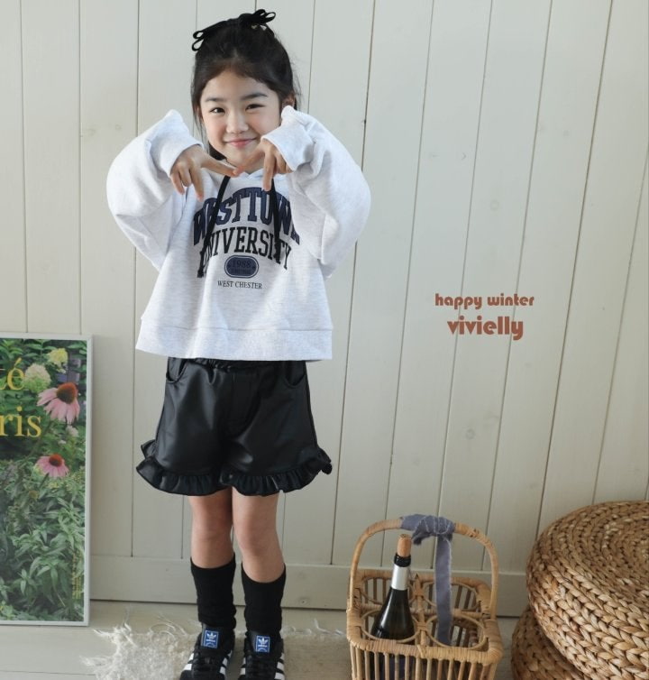 Vivielly - Korean Children Fashion - #kidsshorts - Town Hood Sweatshirts - 3