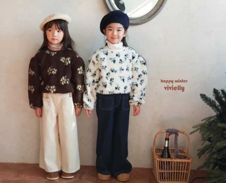 Vivielly - Korean Children Fashion - #kidsshorts - Pay Wide Pants - 6