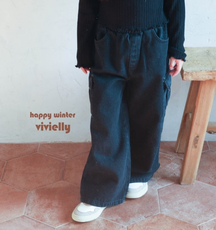 Vivielly - Korean Children Fashion - #fashionkids - Work Cargo Pants - 4