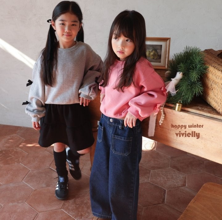 Vivielly - Korean Children Fashion - #kidsstore - Pay Wide Pants - 7