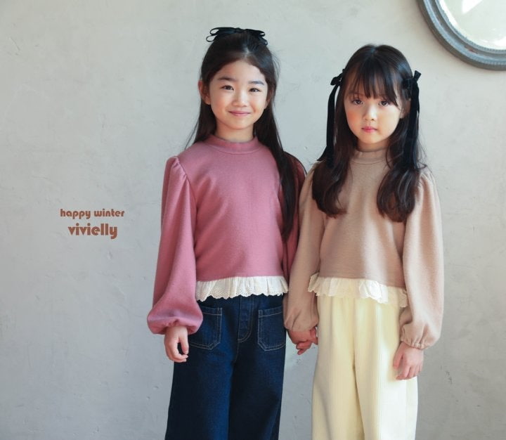 Vivielly - Korean Children Fashion - #kidsstore - Ive Rib Wide Pants - 6