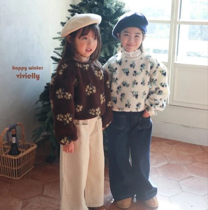 Vivielly - Korean Children Fashion - #kidzfashiontrend - Pay Wide Pants - 8