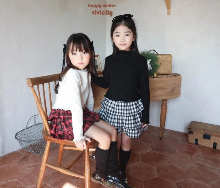 Vivielly - Korean Children Fashion - #kidzfashiontrend - Sugar Cancan Skirt Pants - 3