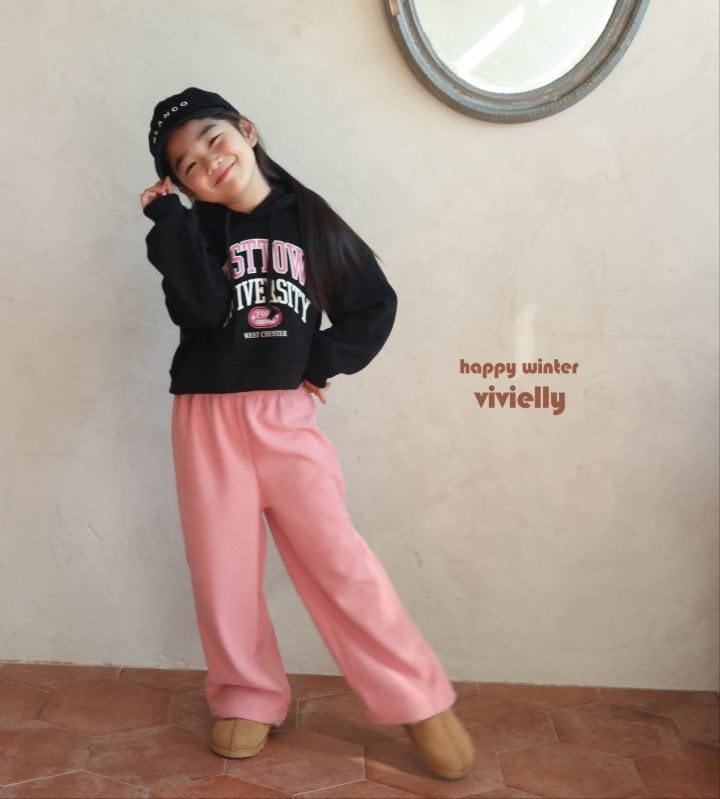 Vivielly - Korean Children Fashion - #littlefashionista - Ive Rib Wide Pants - 9