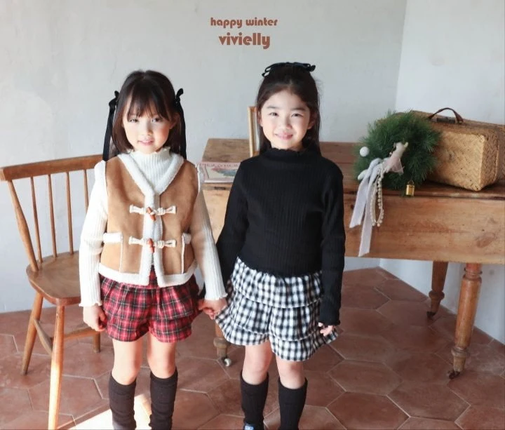 Vivielly - Korean Children Fashion - #magicofchildhood - Sugar Cancan Skirt Pants - 6