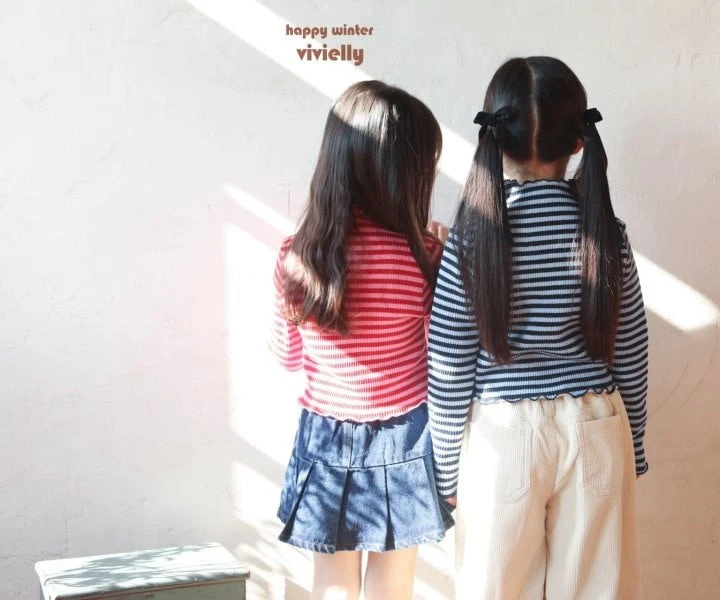 Vivielly - Korean Children Fashion - #prettylittlegirls - Beat Rib Tee - 9