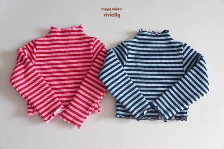 Vivielly - Korean Children Fashion - #toddlerclothing - Beat Rib Tee - 11