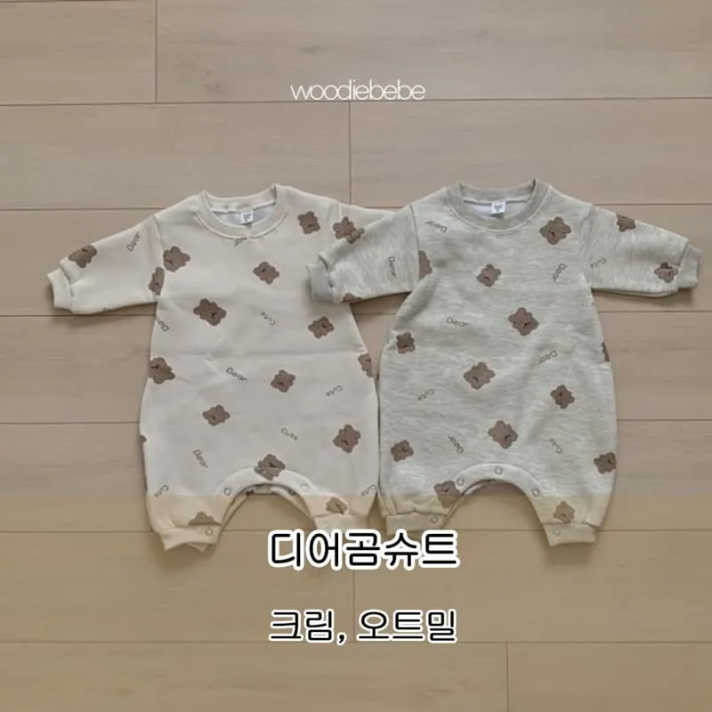 Woodie - Korean Baby Fashion - #babyfashion - Dear Bear Bodysuit