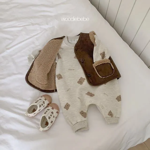 Woodie - Korean Baby Fashion - #babygirlfashion - Dear Bear Bodysuit - 4