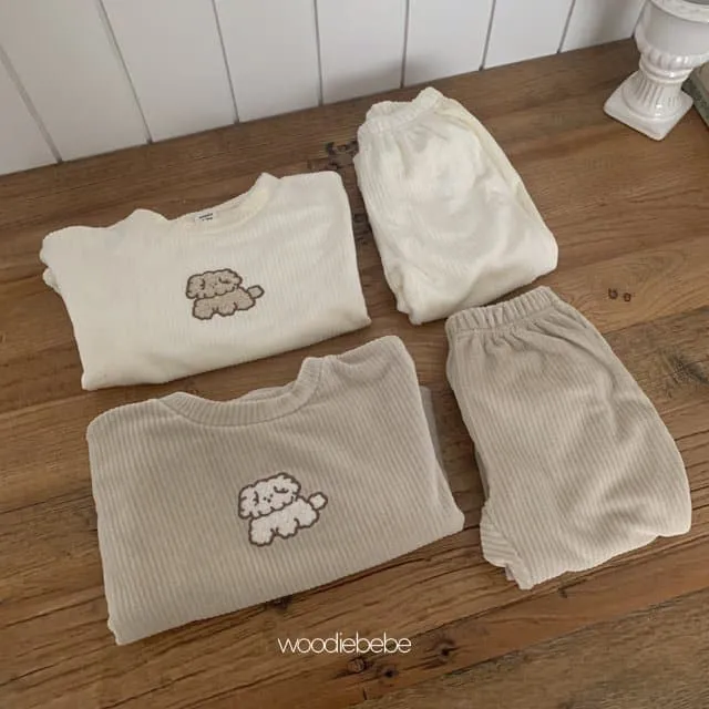 Woodie - Korean Children Fashion - #childofig - Puppy Top Bottom Set - 5