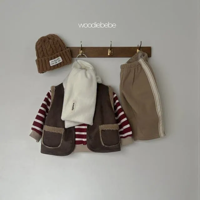 Woodie - Korean Children Fashion - #childofig - Muffle Tee with Muffler - 3