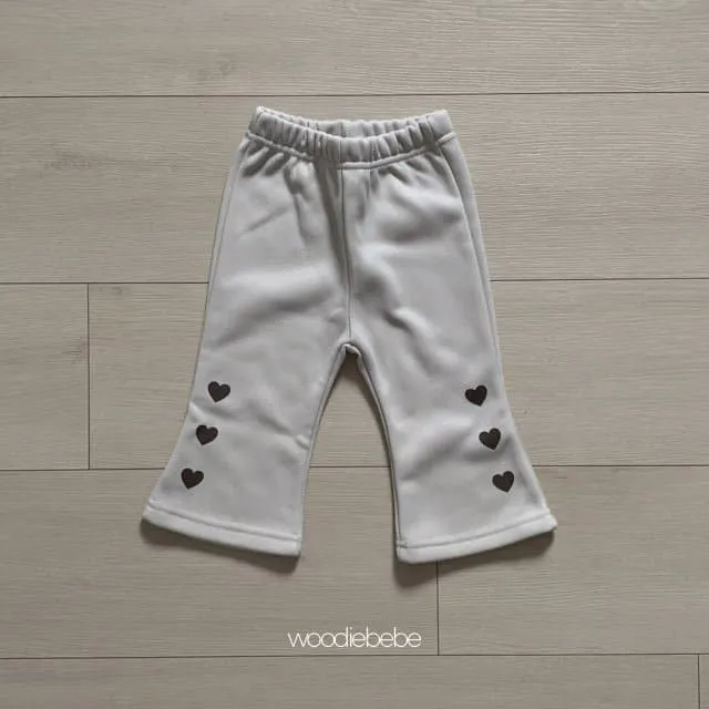 Woodie - Korean Children Fashion - #childofig - Heart Bootscut Pants - 6