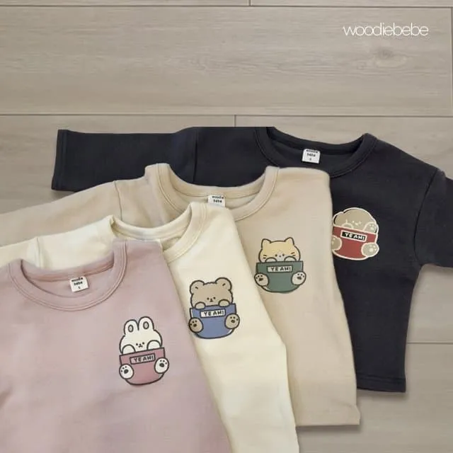 Woodie - Korean Children Fashion - #childofig - Pocket Tee - 3