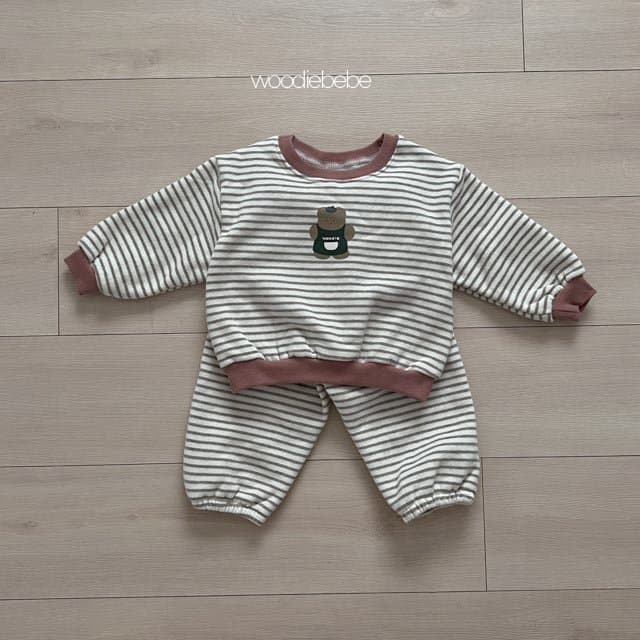 Woodie - Korean Children Fashion - #discoveringself - Starbucks Top Bottom Set - 7