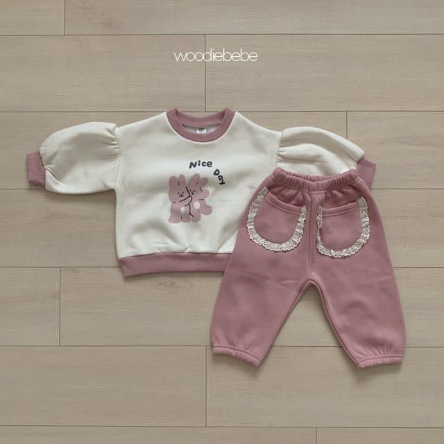 Woodie - Korean Children Fashion - #fashionkids - Vivien Top Bottom Set - 8