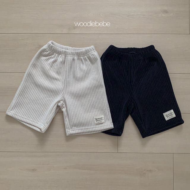 Woodie - Korean Children Fashion - #fashionkids - Corduroy Burmuda Pants - 9