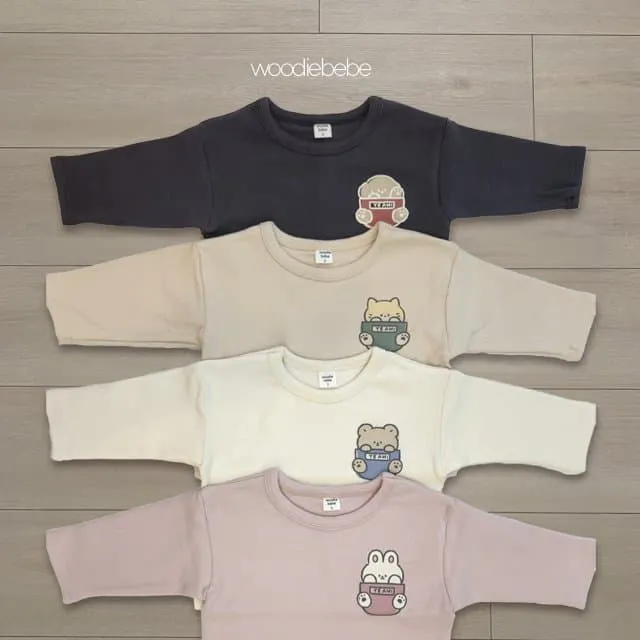 Woodie - Korean Children Fashion - #stylishchildhood - Pocket Tee - 2