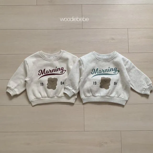 Woodie - Korean Children Fashion - #todddlerfashion - Morning Bear Sweatshirts - 5