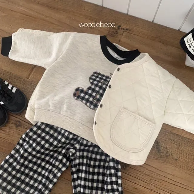 Woodie - Korean Children Fashion - #toddlerclothing - Vogue Top Bottom Set - 3