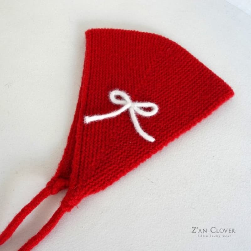 Zan Clover - Korean Baby Fashion - #babyboutique - Knit Ribbon Bonnet - 12