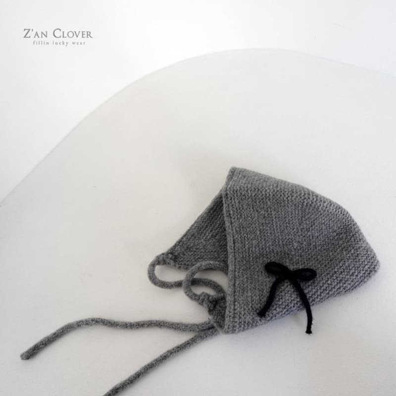 Zan Clover - Korean Baby Fashion - #babyoutfit - Knit Ribbon Bonnet - 8