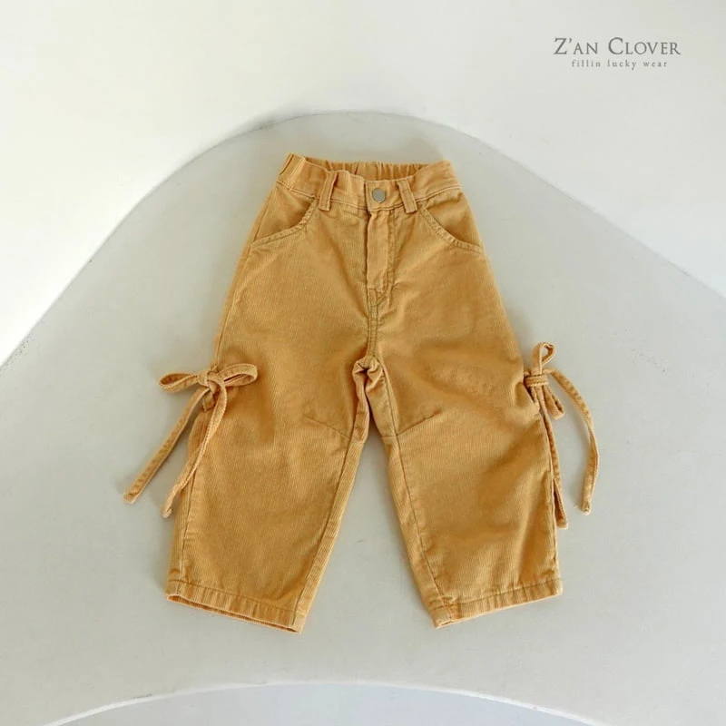 Zan Clover - Korean Children Fashion - #childofig - Ribbon Corduroy Pants - 5