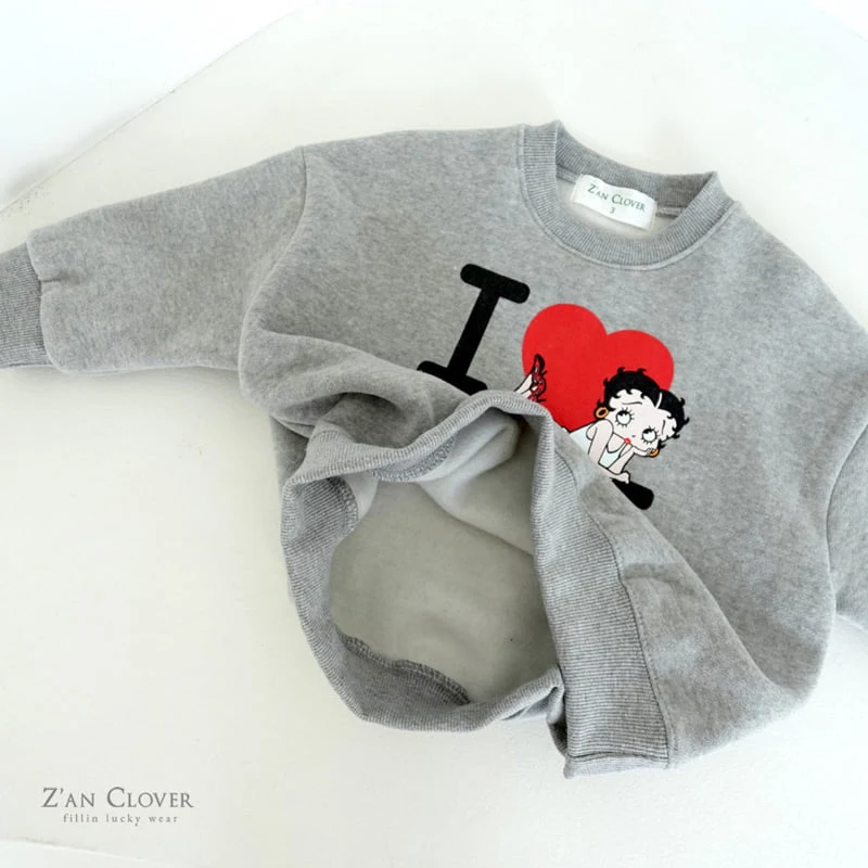 Zan Clover - Korean Children Fashion - #childofig - LUV Sweatshirt - 11