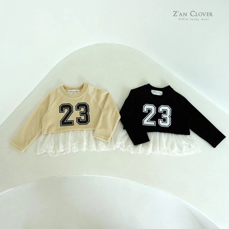 Zan Clover - Korean Children Fashion - #stylishchildhood - Lace Beloa Tee - 4