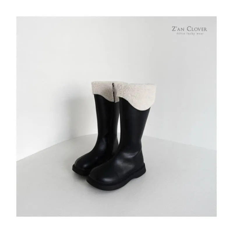 Zan Clover - Korean Children Fashion - #childofig - Fleece Long Boots