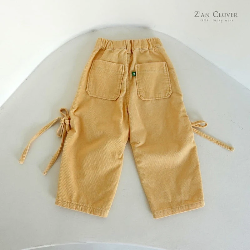 Zan Clover - Korean Children Fashion - #designkidswear - Ribbon Corduroy Pants - 7