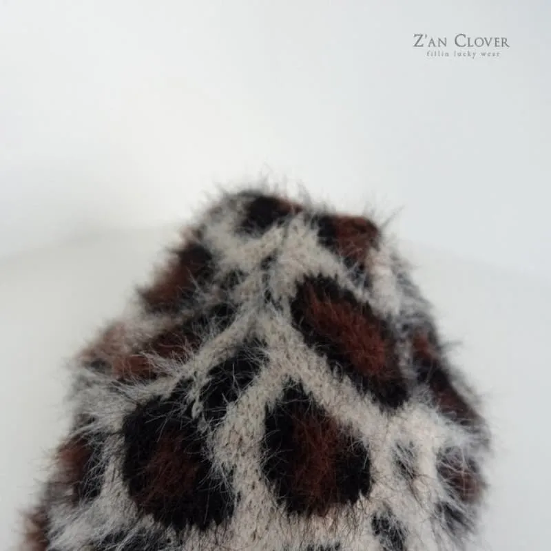 Zan Clover - Korean Children Fashion - #designkidswear - Leopard Beanie - 5