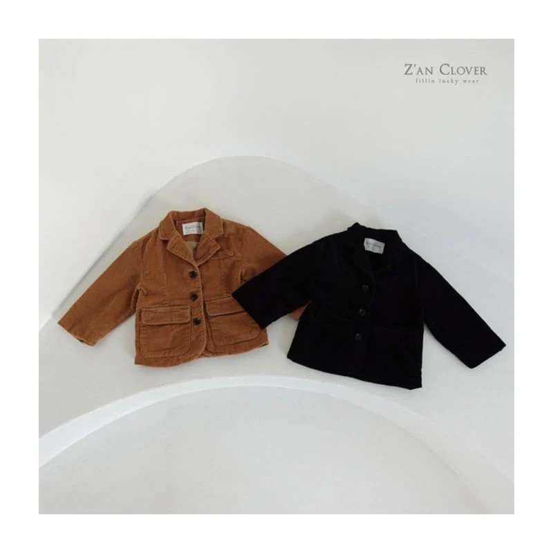 Zan Clover - Korean Children Fashion - #discoveringself - Corduroy Jacket