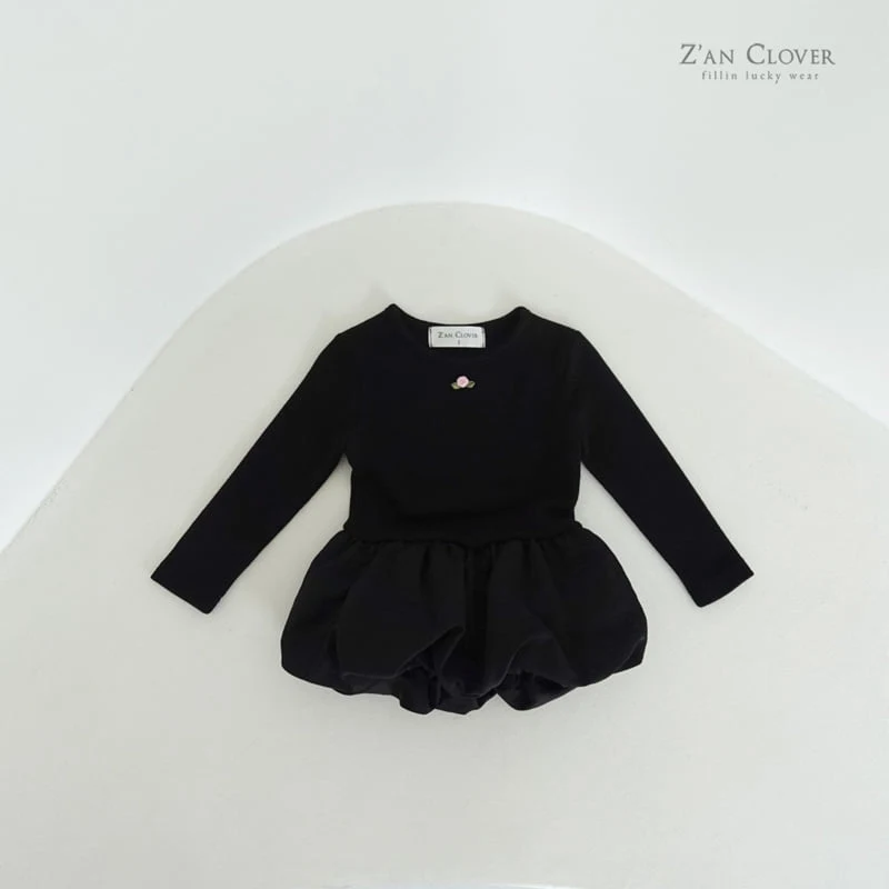 Zan Clover - Korean Children Fashion - #fashionkids - Rose Balloon One-piece - 5