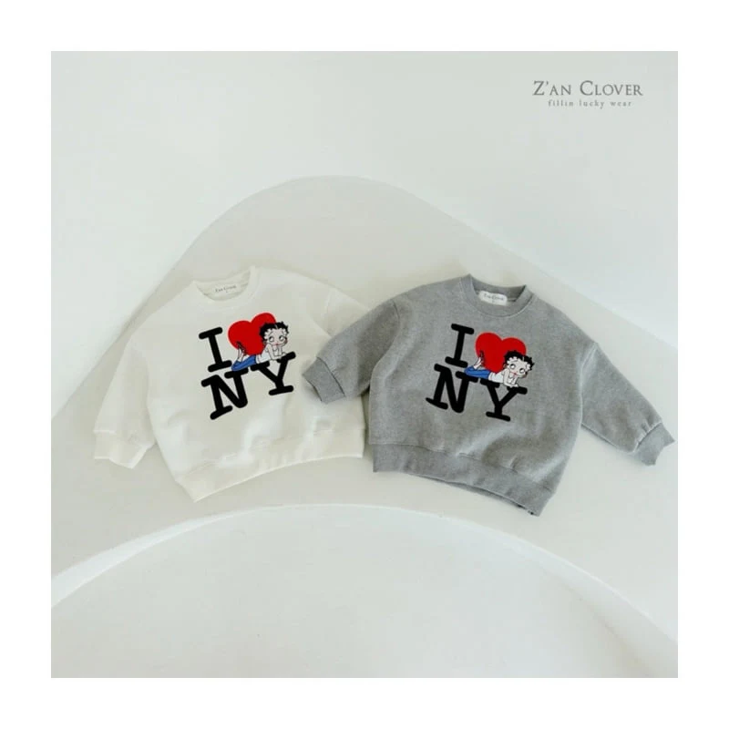 Zan Clover - Korean Children Fashion - #kidsstore - LUV Sweatshirt