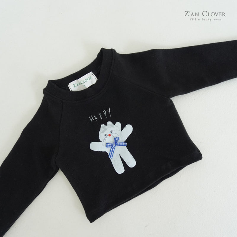 Zan Clover - Korean Children Fashion - #littlefashionista - Happy Cat Tee - 9