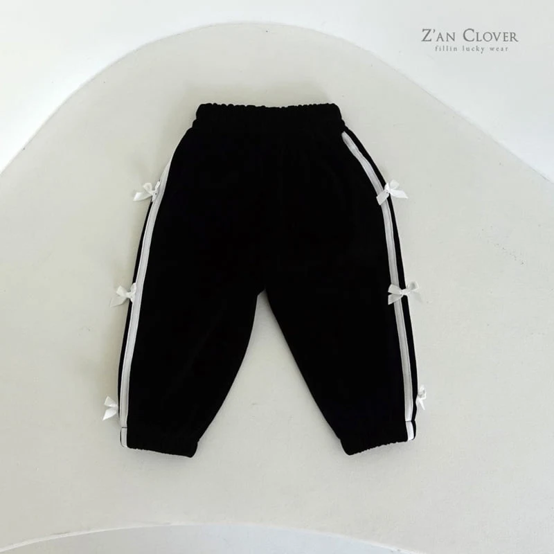 Zan Clover - Korean Children Fashion - #magicofchildhood - Ribbon Beloa Training Pants - 10