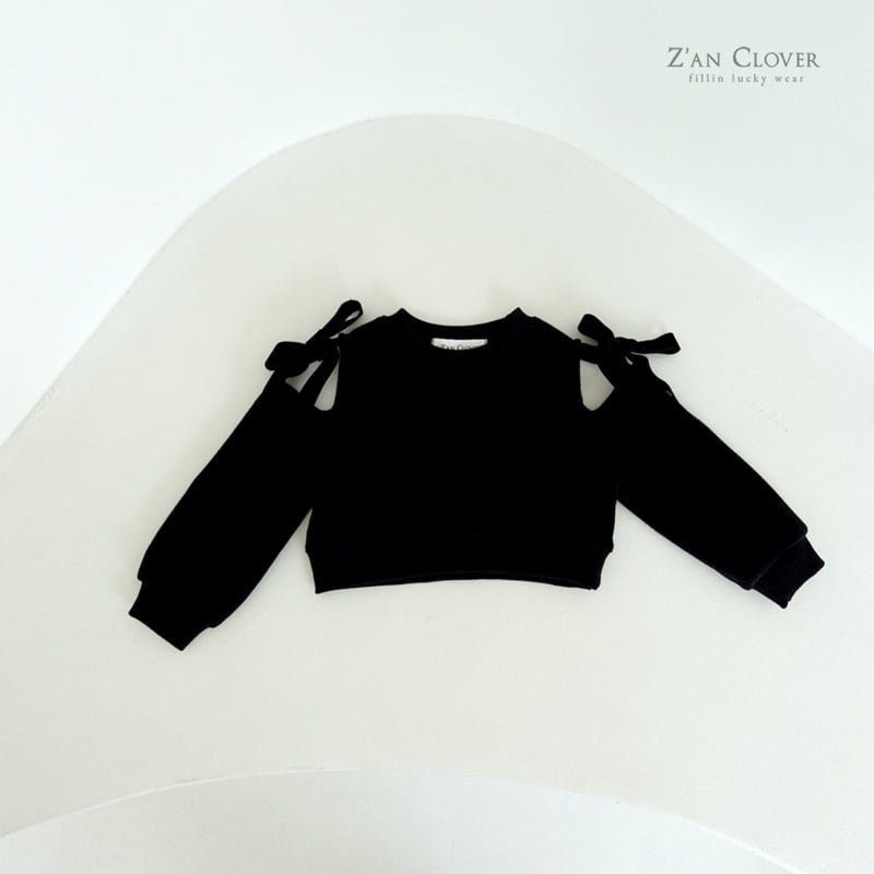 Zan Clover - Korean Children Fashion - #magicofchildhood - Shoulder Ribbon Sweatshirt - 7